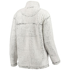 New Orleans Saints G-III 4Her by Carl Banks Women's Sherpa Quarter-Zip Pullover Jacket Gray