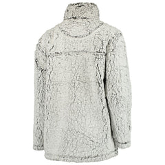 Minnesota Vikings Women's Sherpa Quarter-Zip Pullover Jacket Gray