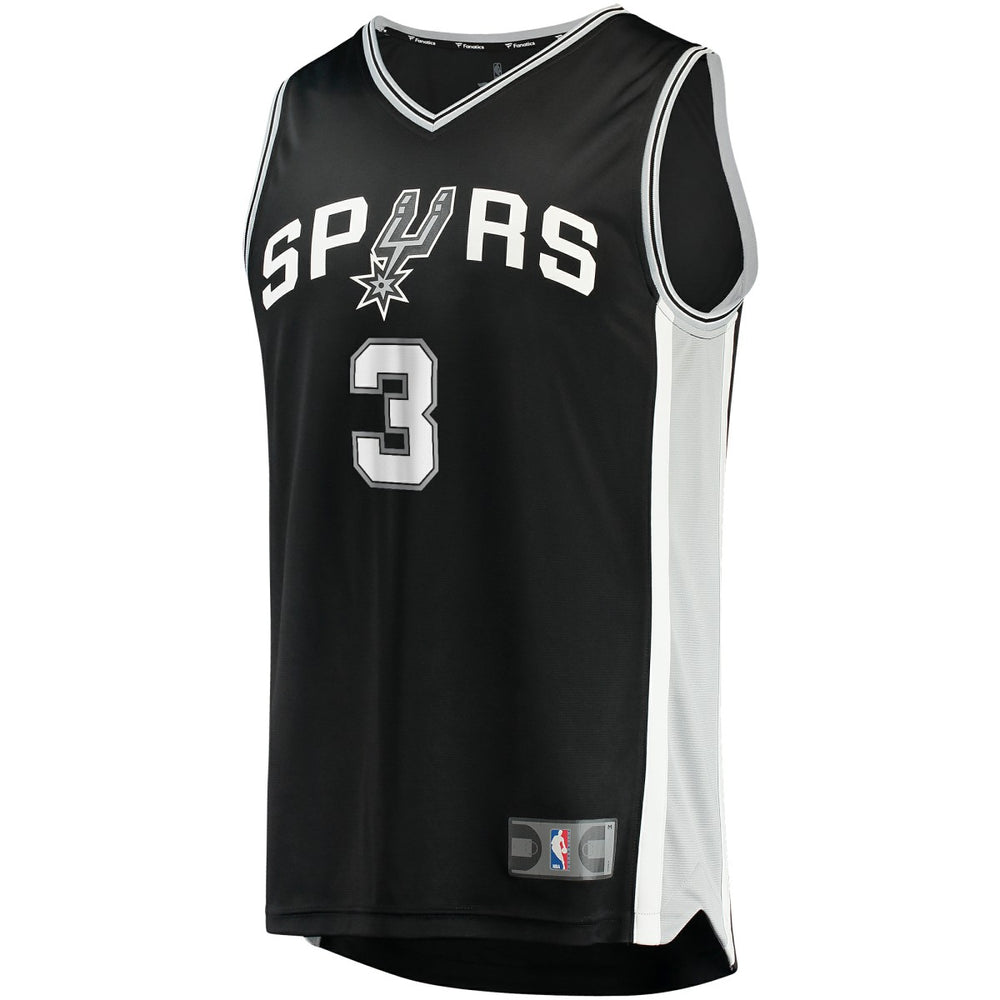 Keldon Johnson San Antonio Spurs Fast Break Replica Jersey Black Icon Edition | Fanatics