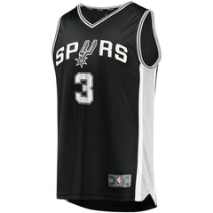 Keldon Johnson San Antonio Spurs Fast Break Replica Jersey Black Icon Edition | Fanatics