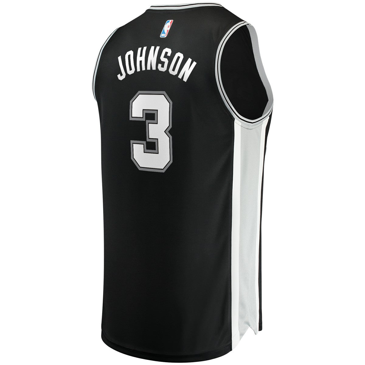 Keldon Johnson San Antonio Spurs Fast Break Replica Jersey Black Icon Edition | Fanatics