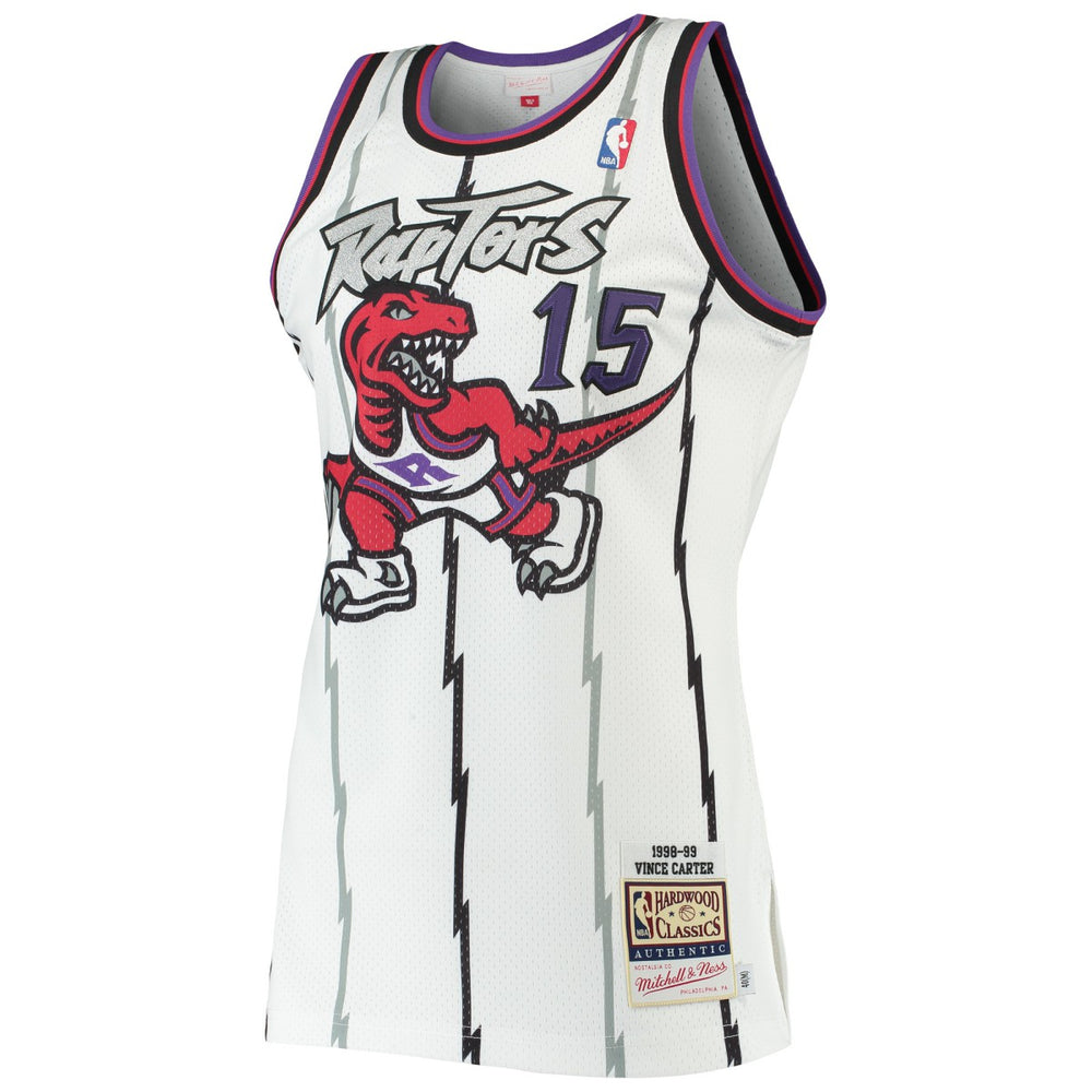 Vince Carter Toronto Raptors 1998/99 Hardwood Classics Authentic Jersey White | Mitchell & Ness