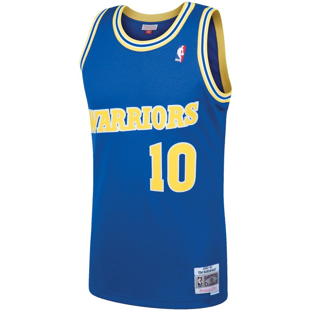 Tim Hardaway Golden State Warriors 1990/91 Hardwood Classics Swingman Jersey for sale Royal | Mitchell & Ness online