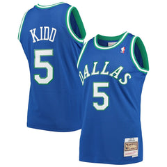 Jason Kidd Dallas Mavericks 1994/95 Hardwood Classics Swingman Jersey for sale Blue | Mitchell & Ness US