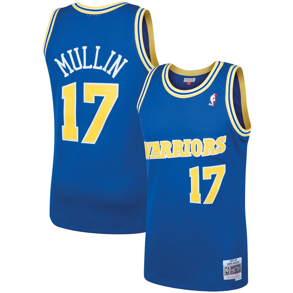 Chris Mullin Golden State Warriors 1993/94 Hardwood Classics Swingman Jersey for sale Royal | Mitchell & Ness discount