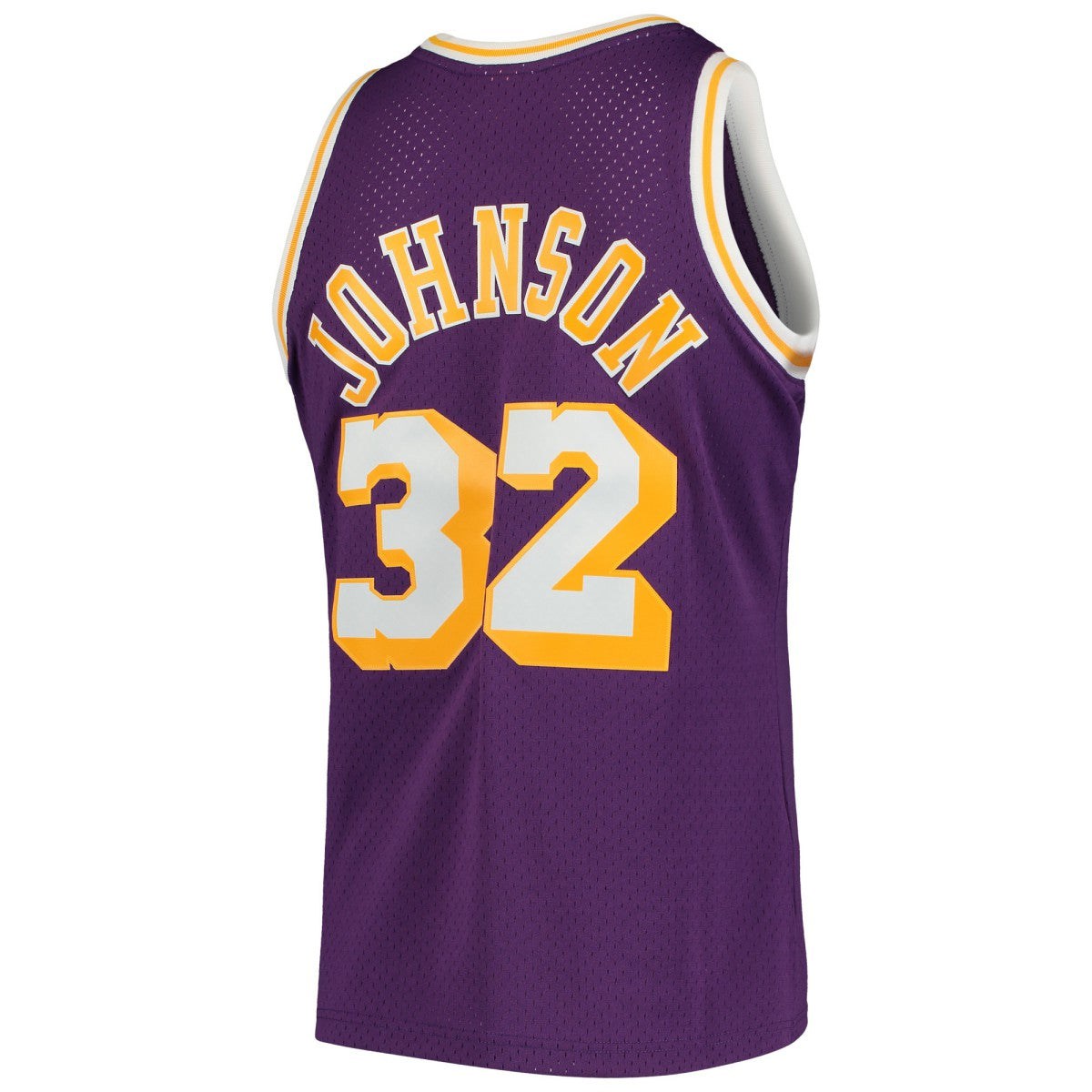 Magic Johnson Los Angeles Lakers 1984/85 Hardwood Classics Swingman Jersey Purple | Mitchell & Ness Lifestyle