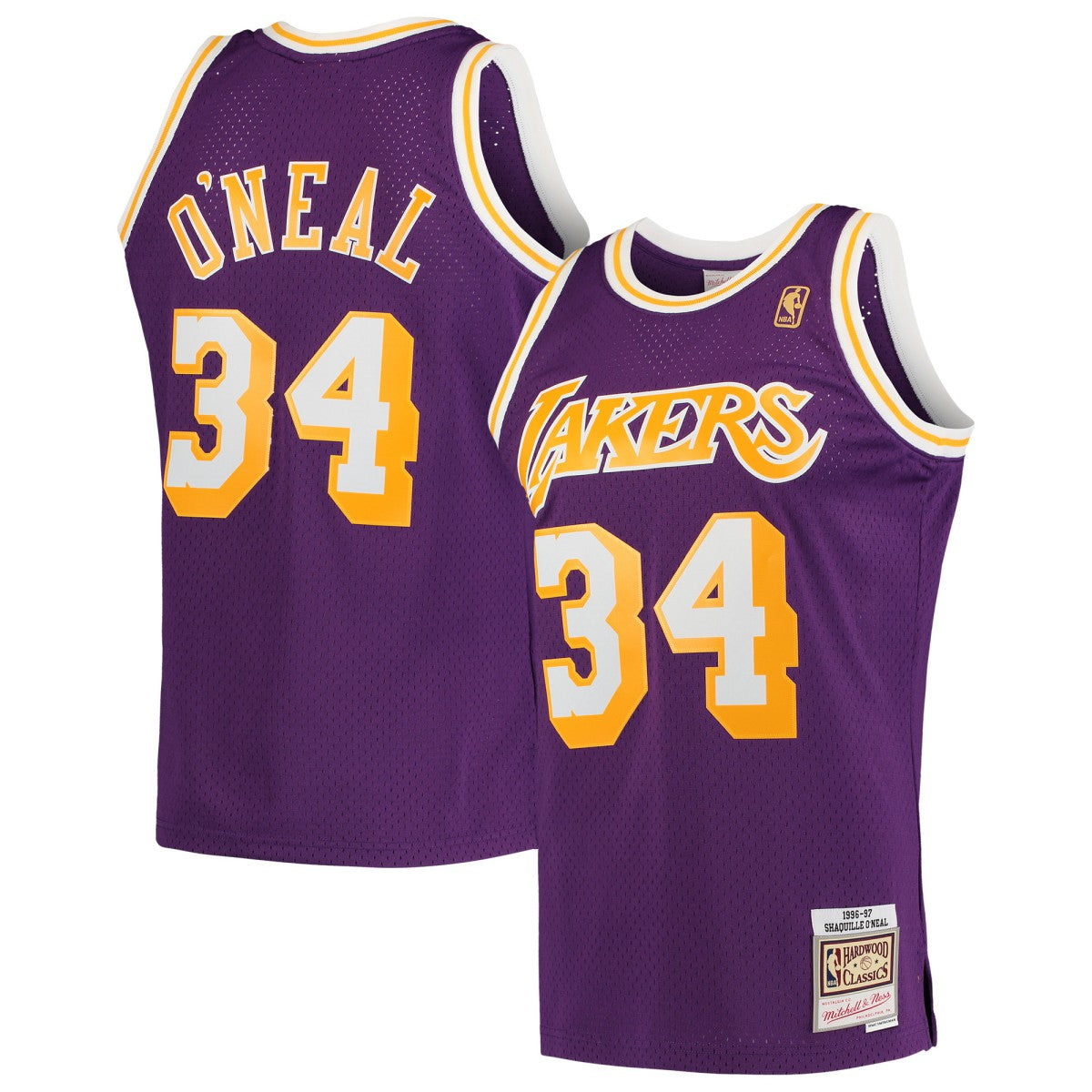 Shaquille O'Neal Los Angeles Lakers Hardwood Classics Swingman Jersey Purple | Mitchell & Ness outlet