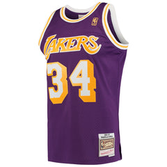 Shaquille O'Neal Los Angeles Lakers Hardwood Classics Swingman Jersey Purple | Mitchell & Ness outlet