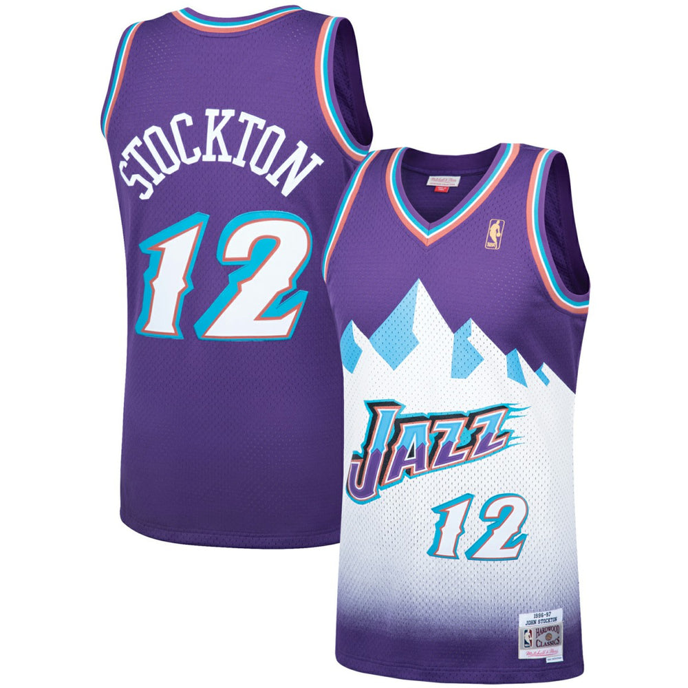 John Stockton Utah Jazz Hardwood Classics Swingman Jersey Purple | Mitchell & Ness outlet