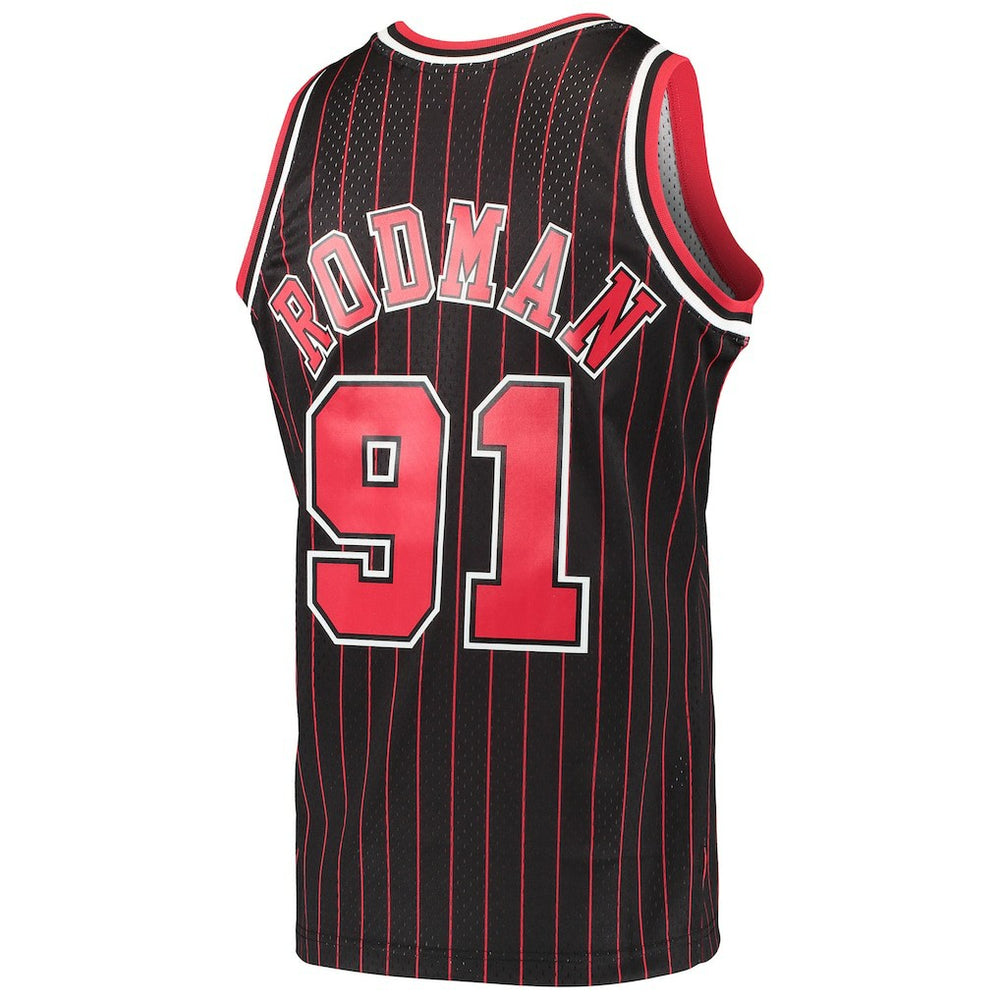 Dennis Rodman Chicago Bulls Hardwood Classics Swingman Jersey for sale Black | Mitchell & Ness