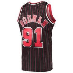 Dennis Rodman Chicago Bulls Hardwood Classics Swingman Jersey for sale Black | Mitchell & Ness