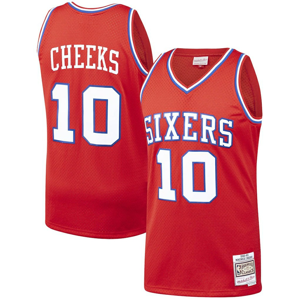 Maurice Cheeks Philadelphia 76ers Hardwood Classics Swingman Jersey Red | Mitchell & Ness outlet