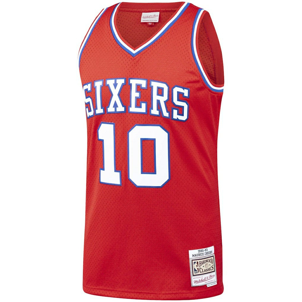 Maurice Cheeks Philadelphia 76ers Hardwood Classics Swingman Jersey Red | Mitchell & Ness outlet