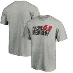 Tampa Bay Buccaneers Krewe Member T-Shirt Heathered Gray