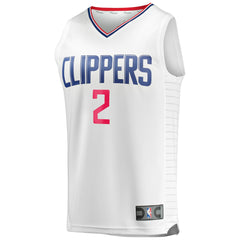 Kawhi Leonard LA Clippers Fast Break Replica Player Jersey White Association Edition | Fanatics outlet