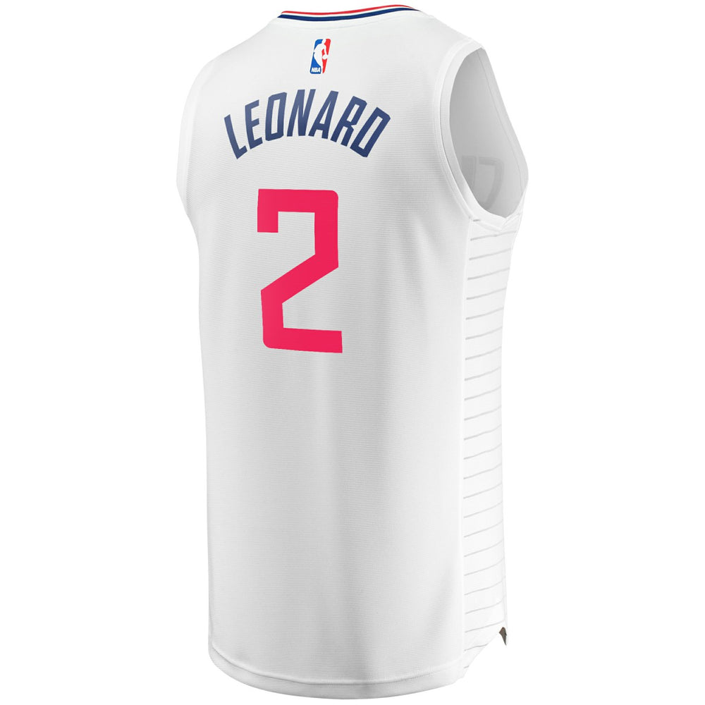 Kawhi Leonard LA Clippers Fast Break Replica Player Jersey White Association Edition | Fanatics outlet
