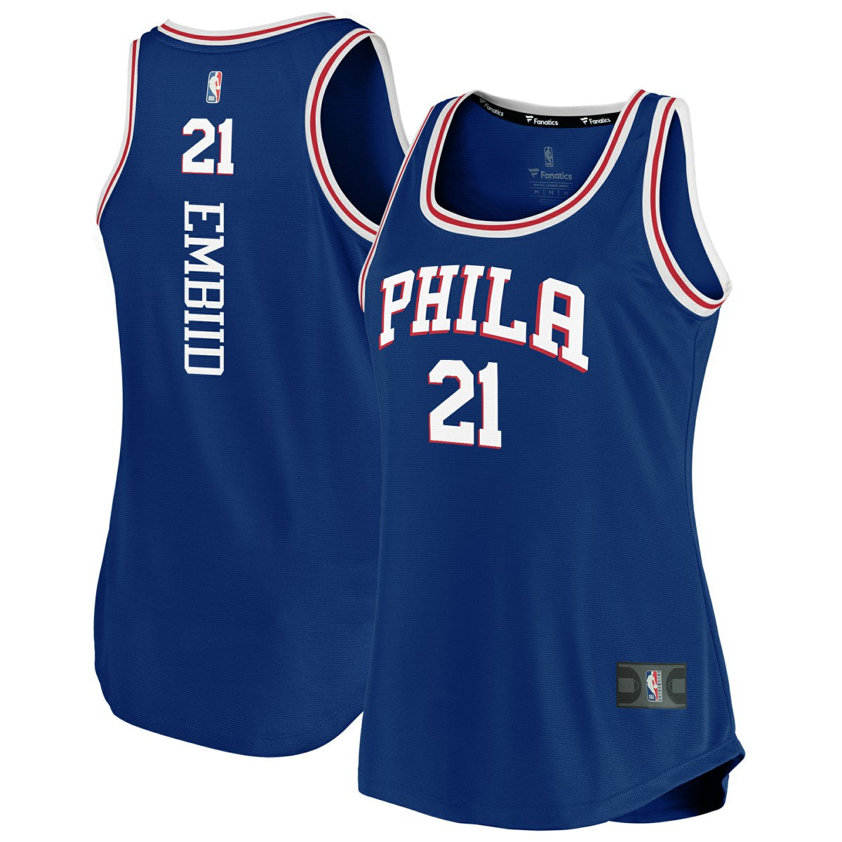Joel Embiid Philadelphia 76ers Women's Fast Break Team Tank Jersey Icon Edition Royal | Fanatics online