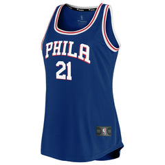 Joel Embiid Philadelphia 76ers Women's Fast Break Team Tank Jersey Icon Edition Royal | Fanatics online