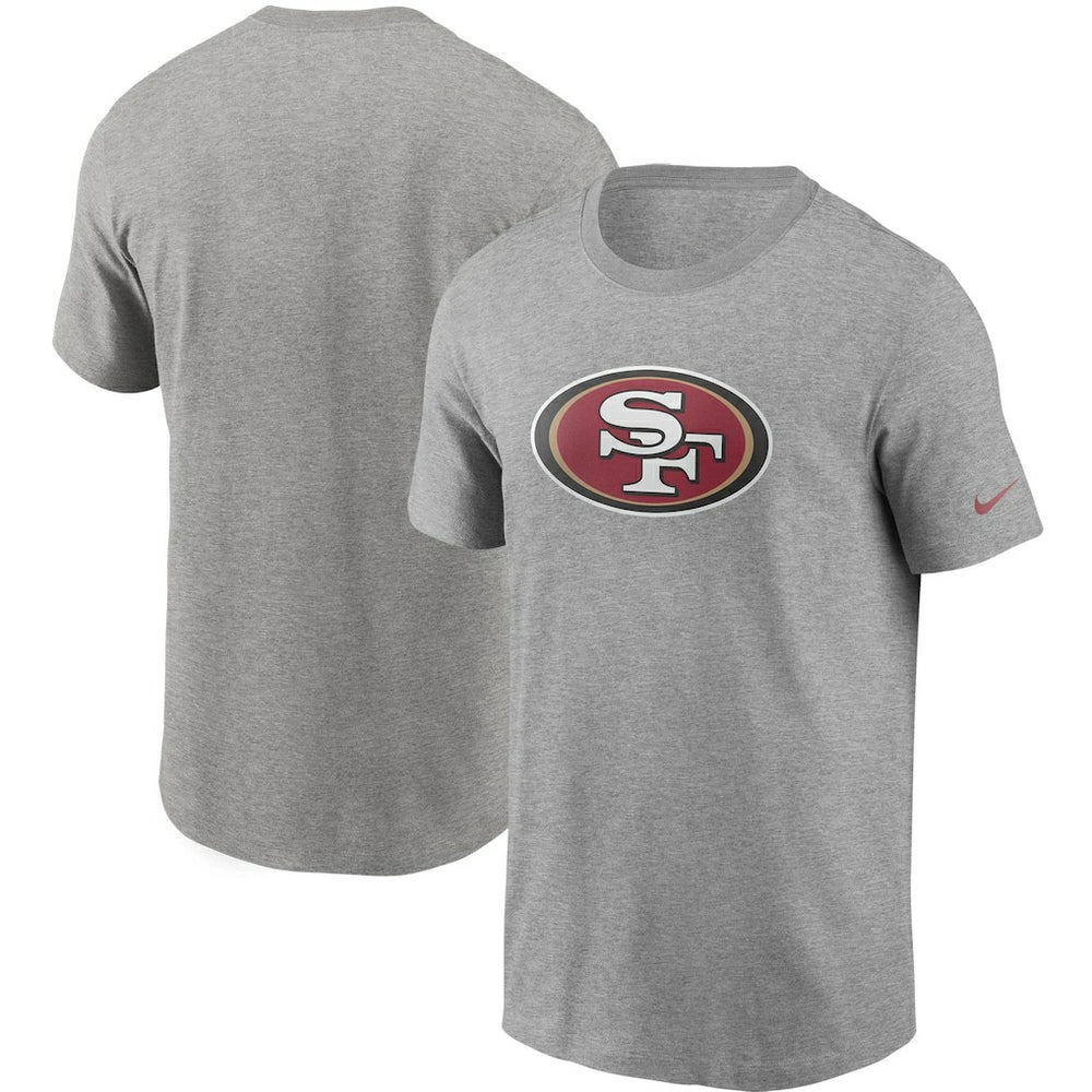 Nike San Francisco 49ers Primetime Logo Essential T-Shirt Heather Gray