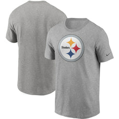 Nike Pittsburgh Steelers Primetime Logo Essential T-Shirt Heather Gray