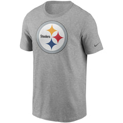 Nike Pittsburgh Steelers Primetime Logo Essential T-Shirt Heather Gray