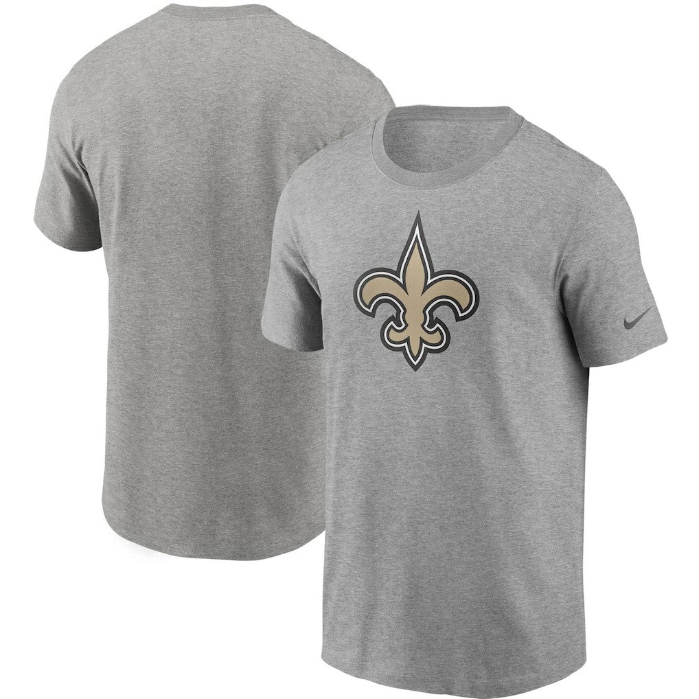 Nike New Orleans Saints Primetime Logo Essential T-Shirt Heather Gray