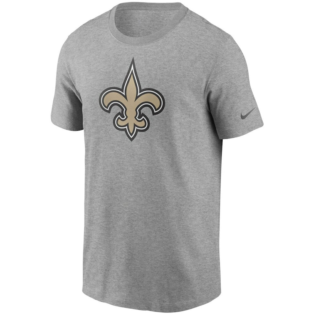 Nike New Orleans Saints Primetime Logo Essential T-Shirt Heather Gray