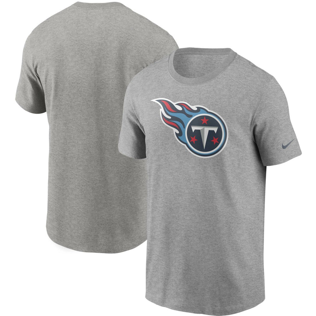 Nike Tennessee Titans Primetime Logo Essential T-Shirt Heather Gray