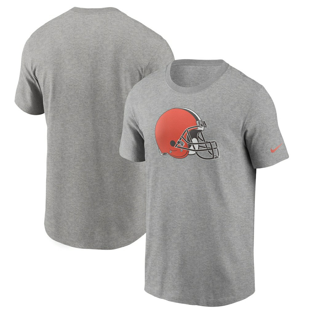 Nike Cleveland Browns Primetime Logo Essential T-Shirt Heather Gray