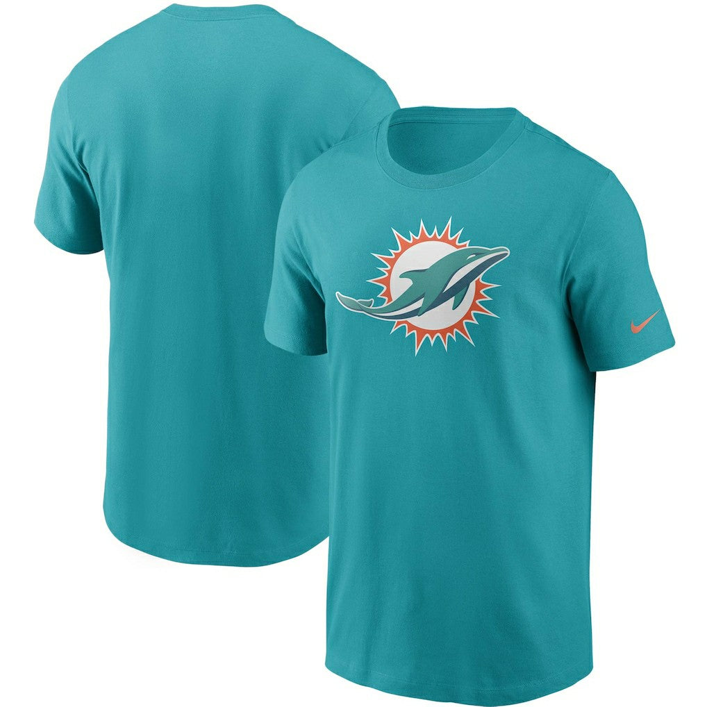 Nike Miami Dolphins Primetime Logo Essential T-Shirt Aqua