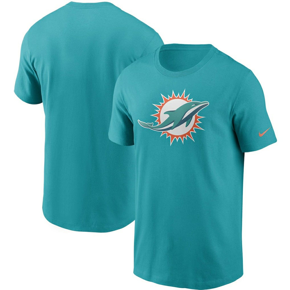 Nike Miami Dolphins Primetime Logo Essential T-Shirt Aqua