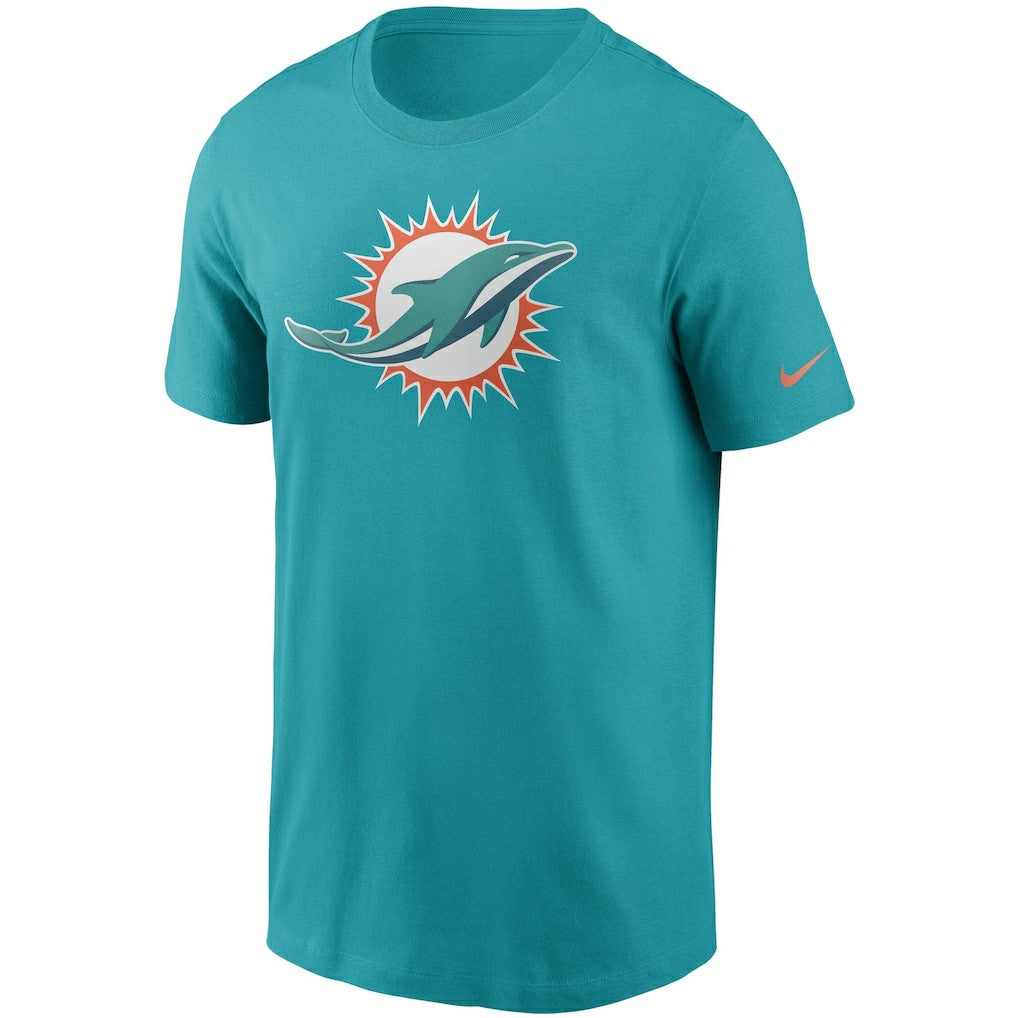 Nike Miami Dolphins Primetime Logo Essential T-Shirt Aqua