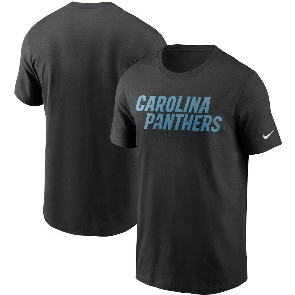 Nike Carolina Panthers Team Wordmark T-Shirt Black