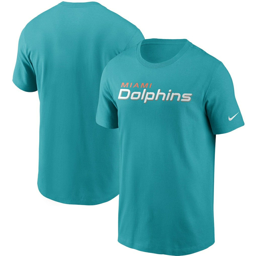 Nike Miami Dolphins Team Wordmark T-Shirt Aqua