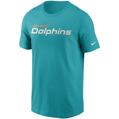 Nike Miami Dolphins Team Wordmark T-Shirt Aqua
