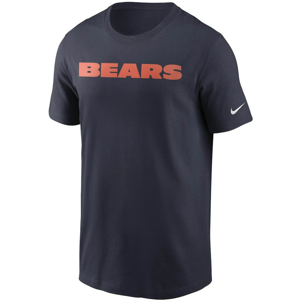 Nike Chicago Bears Team Wordmark T-Shirt Navy
