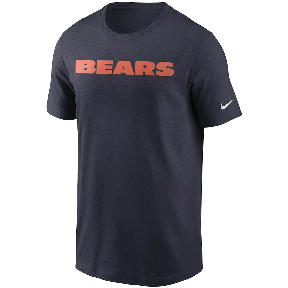 Nike Chicago Bears Team Wordmark T-Shirt Navy