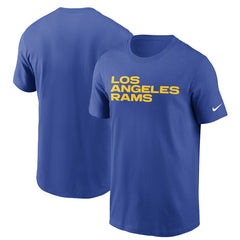 Nike Los Angeles Rams Team Wordmark T-Shirt Royal