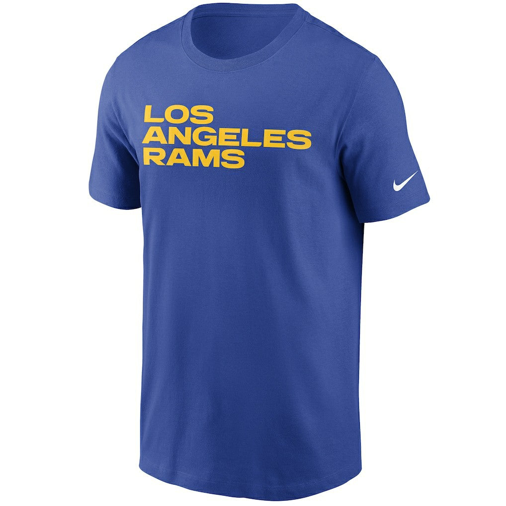 Nike Los Angeles Rams Team Wordmark T-Shirt Royal