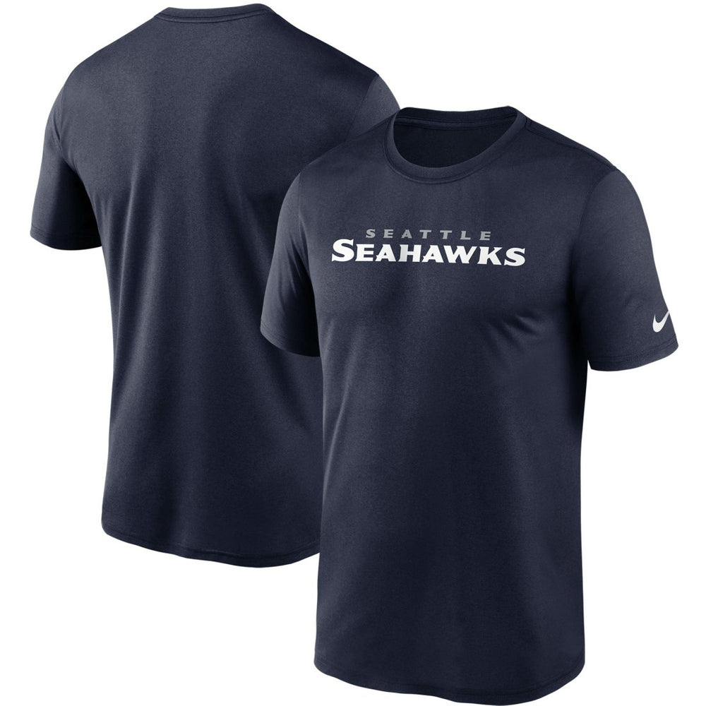Nike Seattle Seahawks Wordmark Legend Performance T-Shirt College Navy