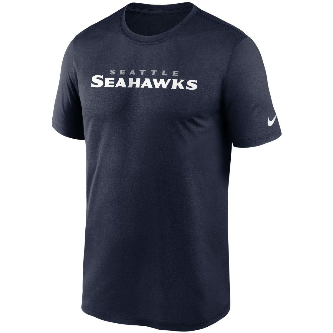 Nike Seattle Seahawks Wordmark Legend Performance T-Shirt College Navy