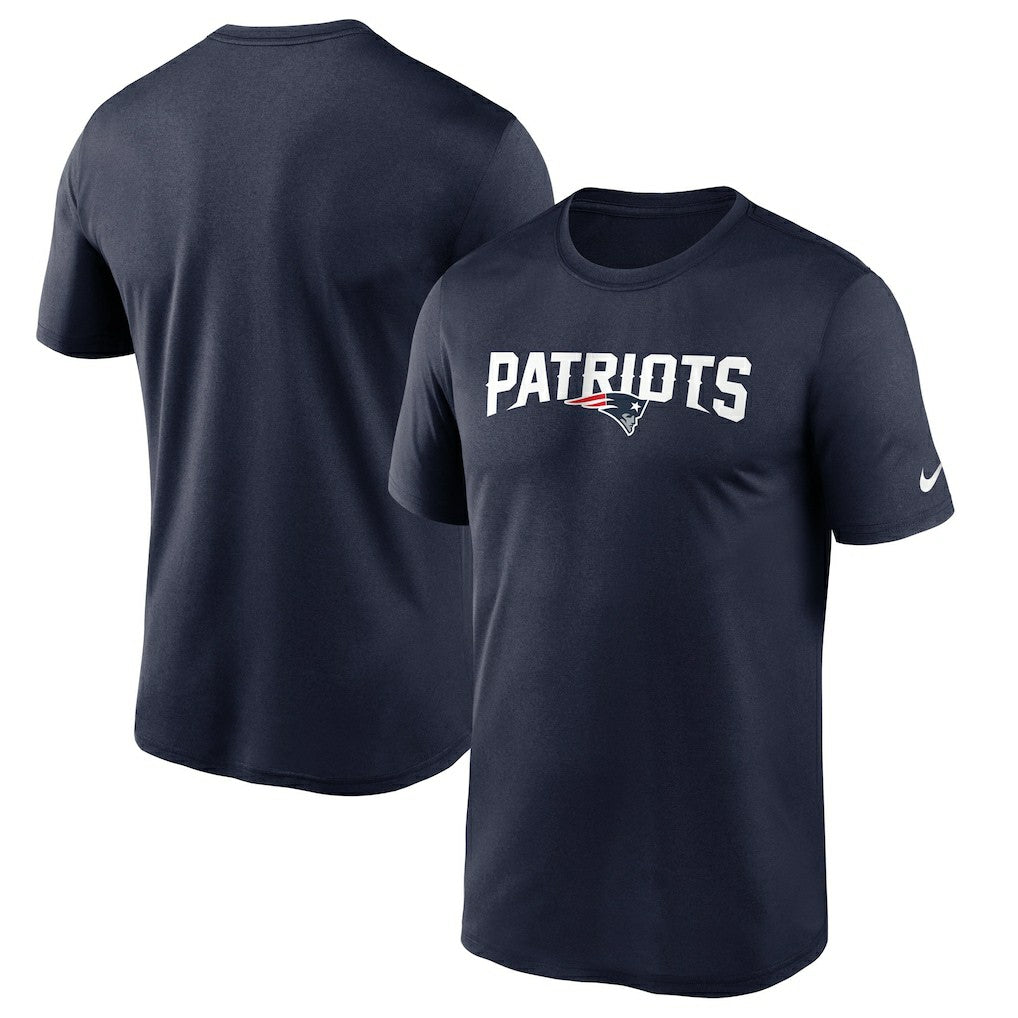 Nike New England Patriots Wordmark Legend Performance T-Shirt Navy
