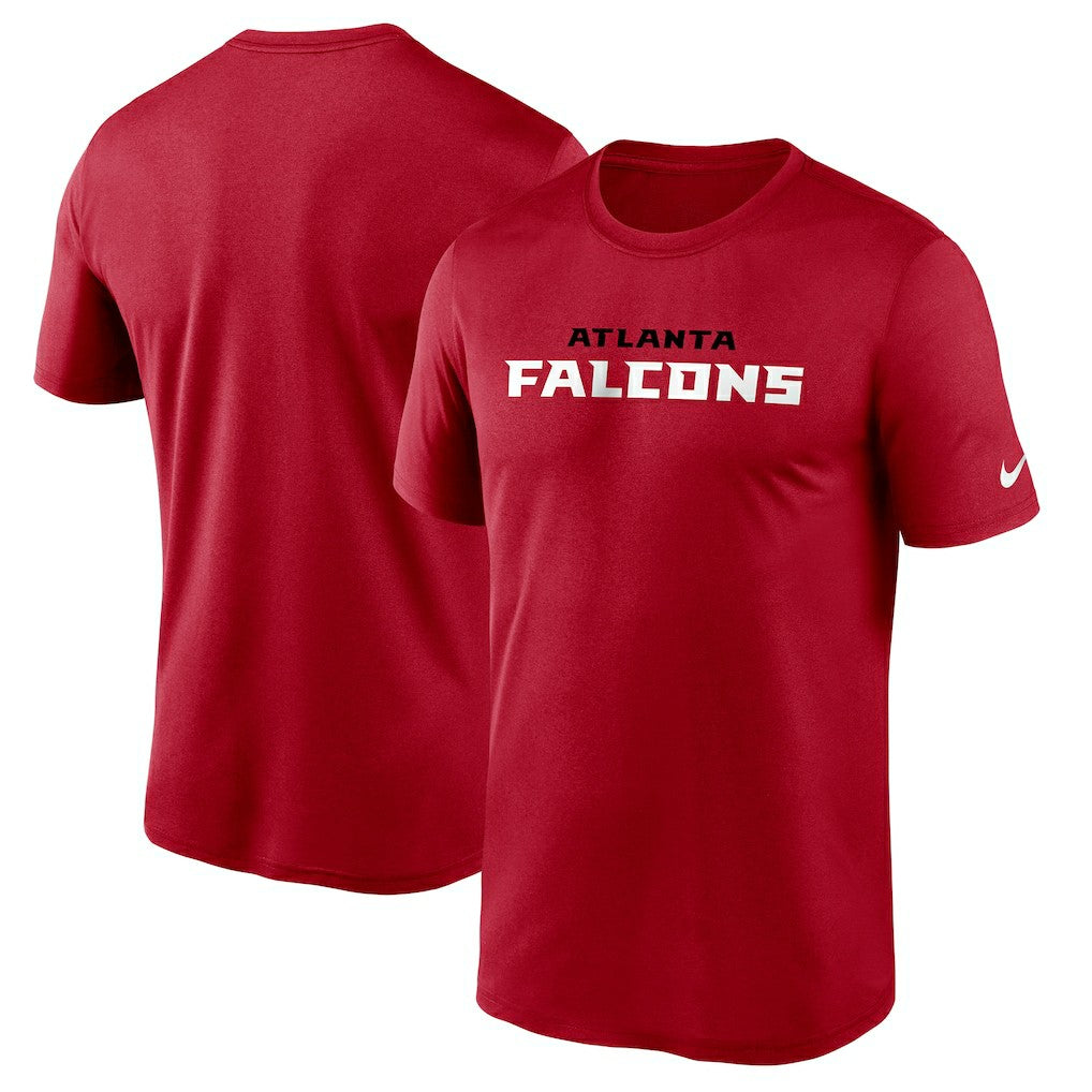 Nike Atlanta Falcons Wordmark Legend Performance T-Shirt Red