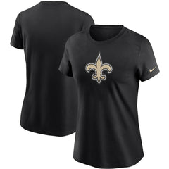 Nike New Orleans Saints Women's Logo Essential T-Shirt Black