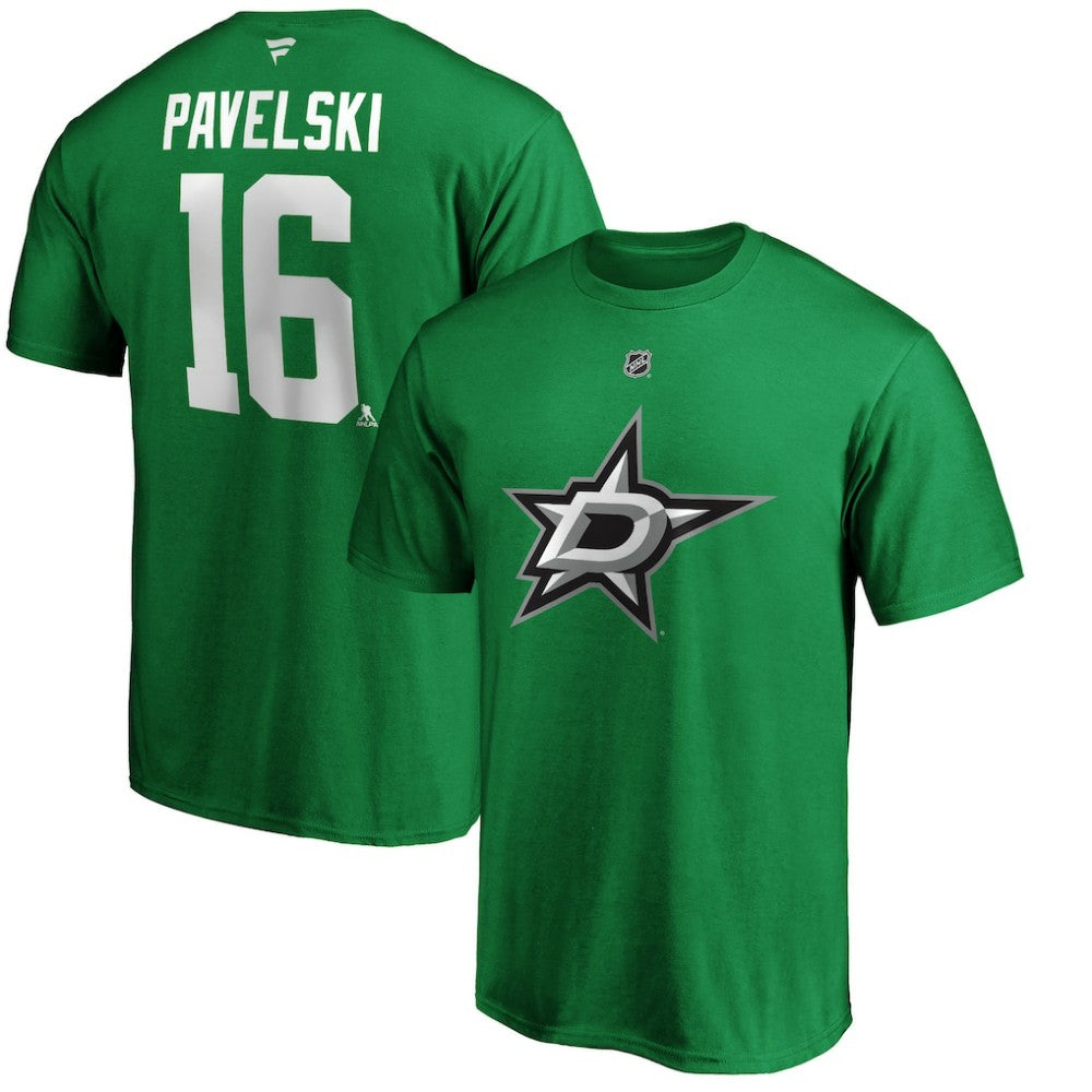 Joe Pavelski Dallas Stars Fanatics Authentic Stack Player Name & Number T-Shirt - Kelly Green - NHL 3668469
