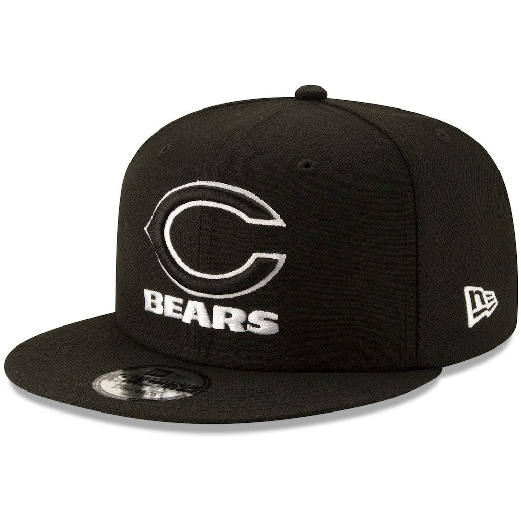 Chicago Bears New Era B-Dub 9FIFTY Adjustable Snapback Hat Black