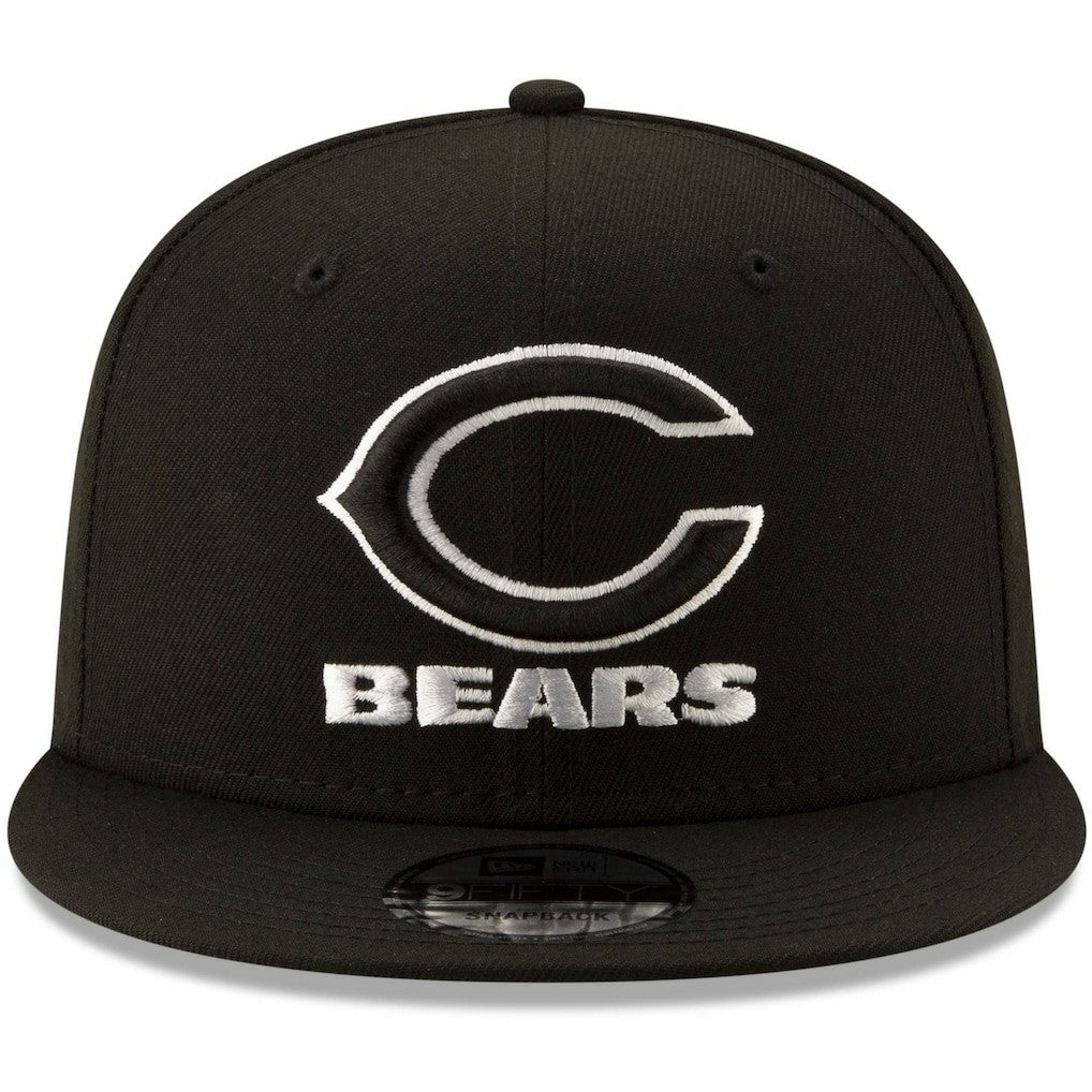 Chicago Bears New Era B-Dub 9FIFTY Adjustable Snapback Hat Black