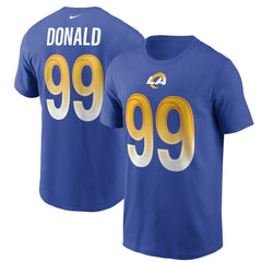 Nike Aaron Donald Los Angeles Rams Name & Number T-Shirt Royal
