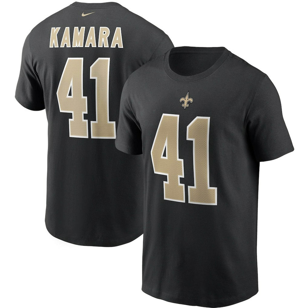Nike Alvin Kamara New Orleans Saints Name & Number T-Shirt Black