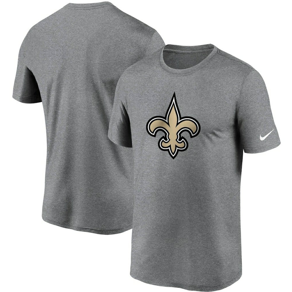 Nike New Orleans Saints Logo Essential Legend Performance T-Shirt Heathered Charcoal